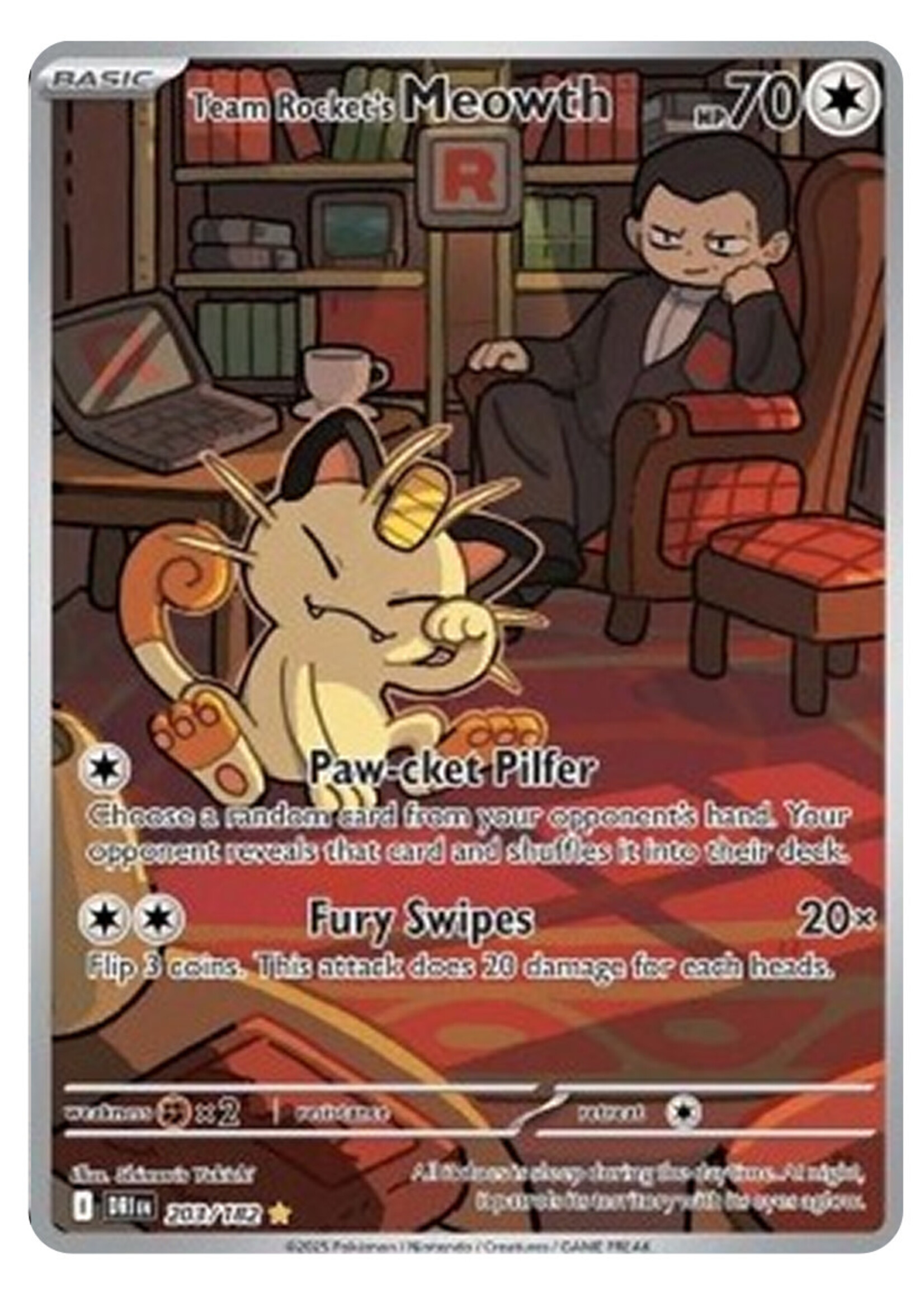 Team Rocket's Meowth 203 (DRI) BGS Grade 9.5