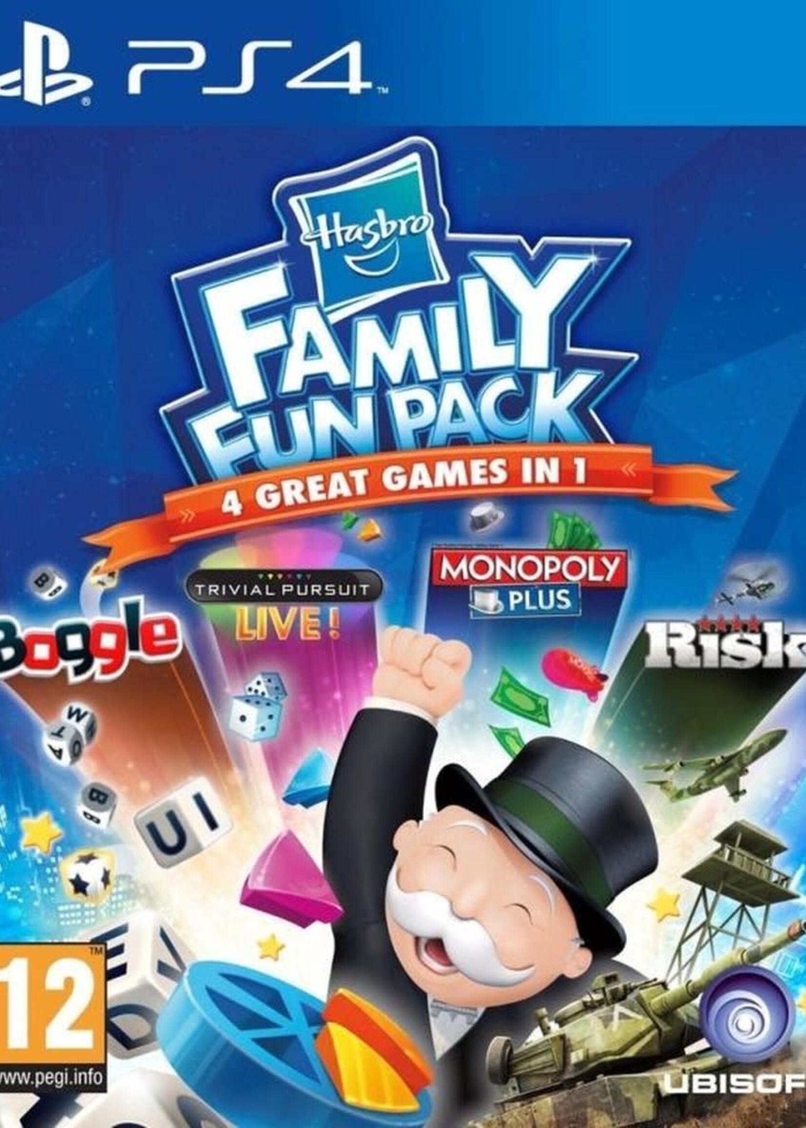 Hasbro Family Fun Pack 4 Great Games In 1 PS4