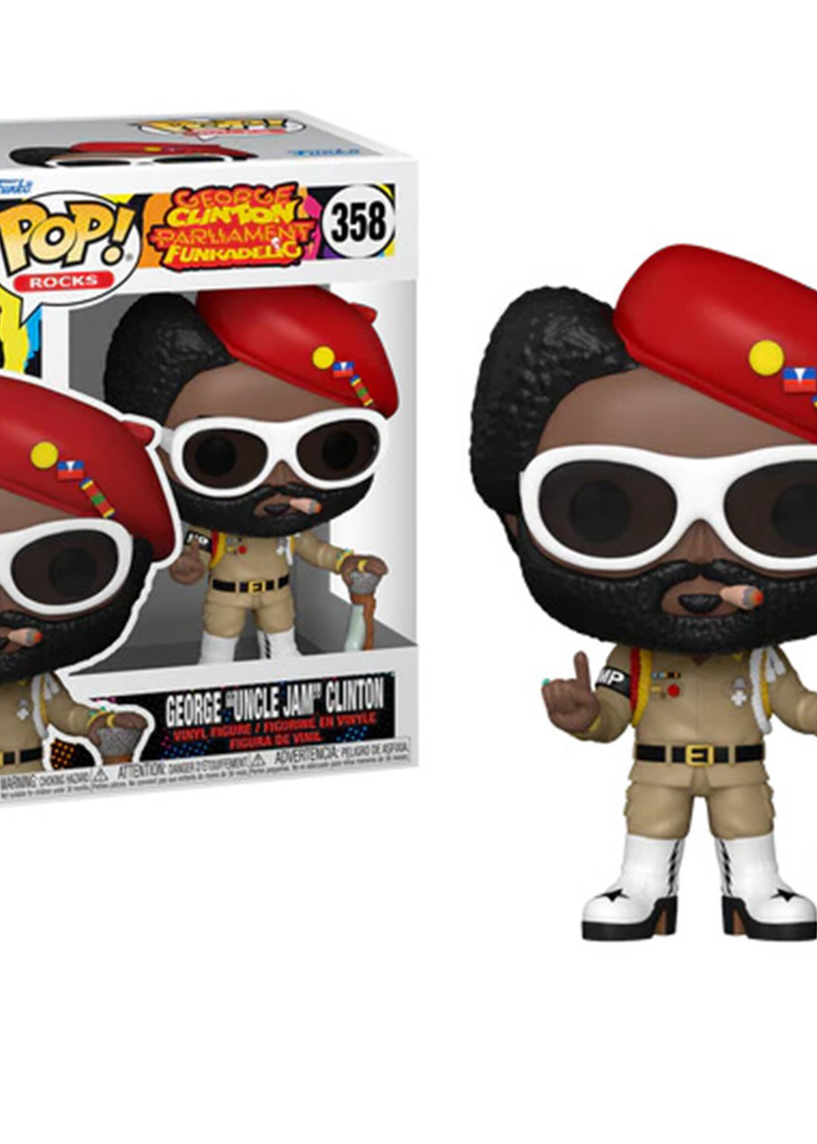 G. Clinton Funko Pop Rocks N° 358 Parliament Funkadeli