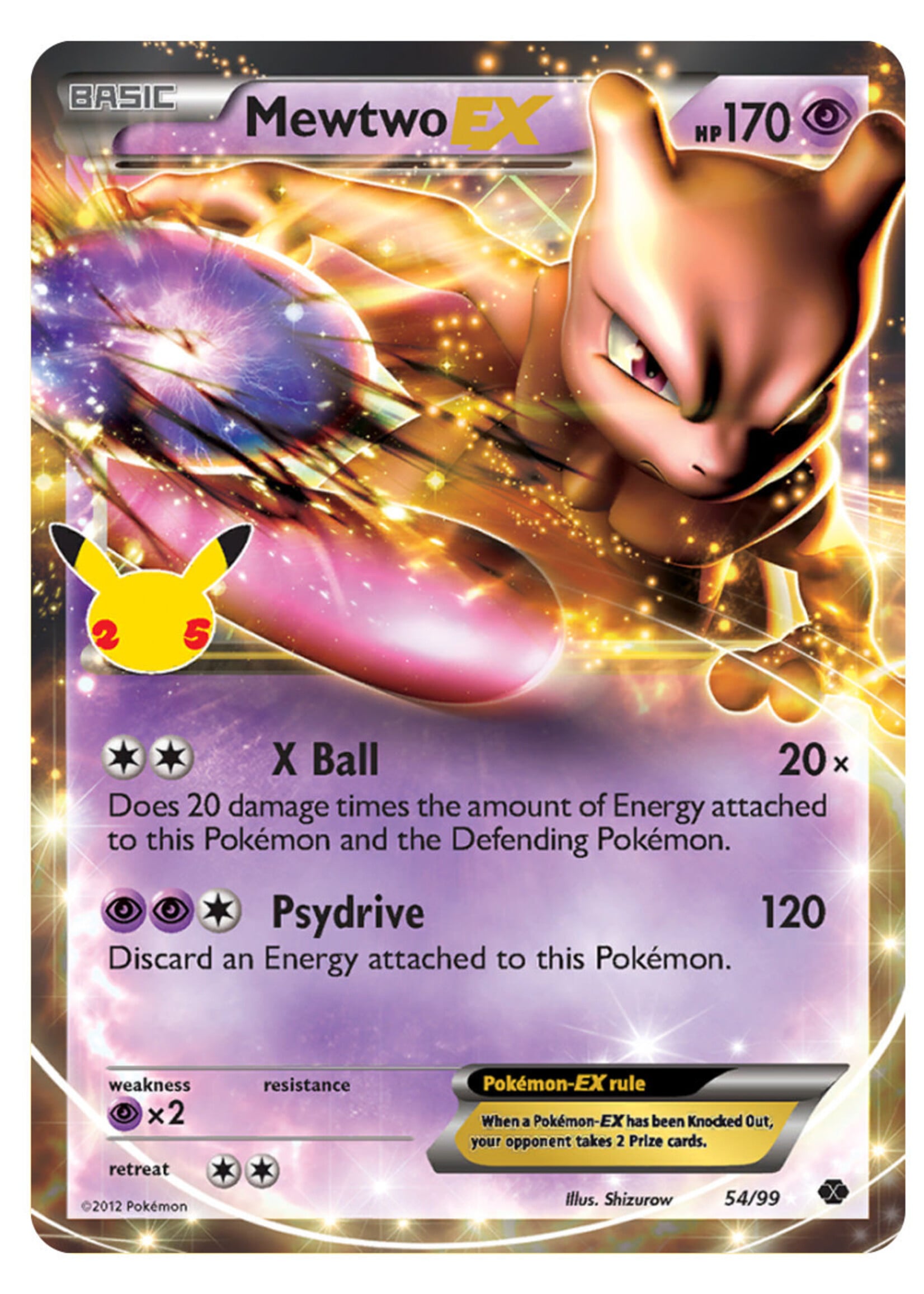 Mewtwo EX 54 (CEL): played