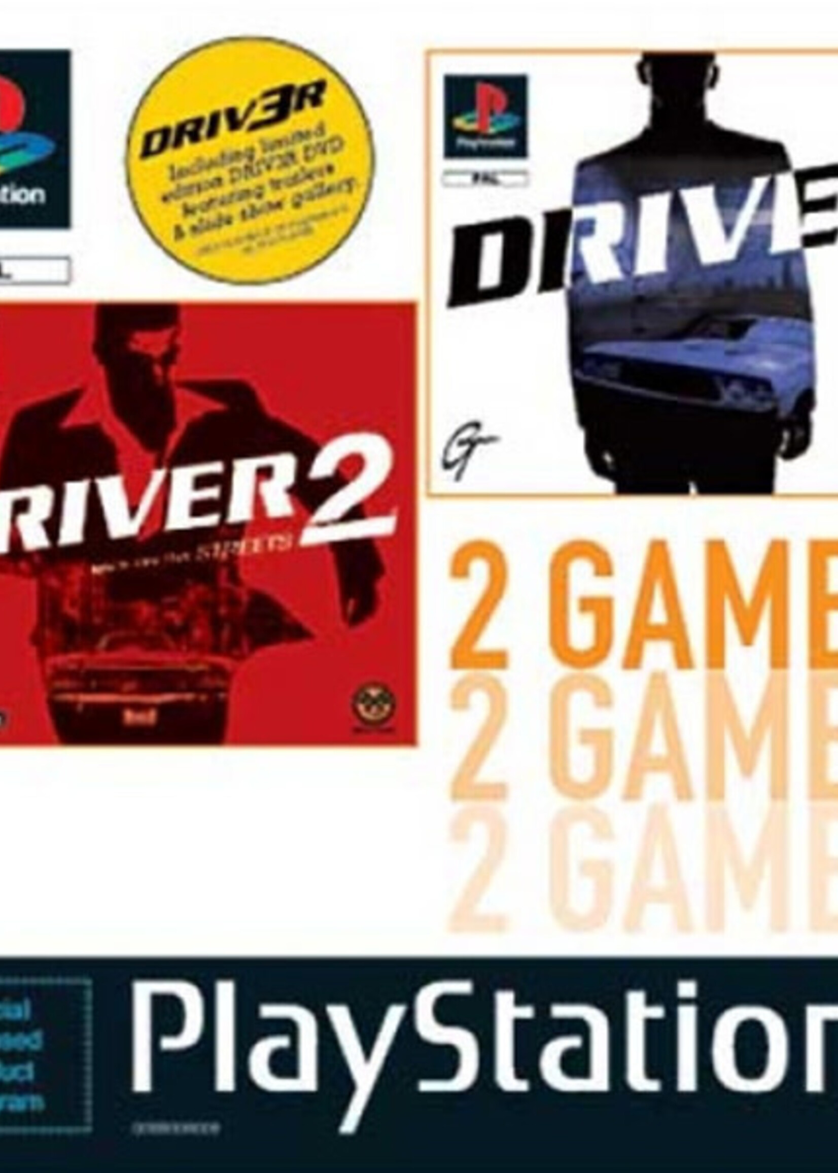 Driver + Driver 2 + Driver 3 Preview DVD PS1