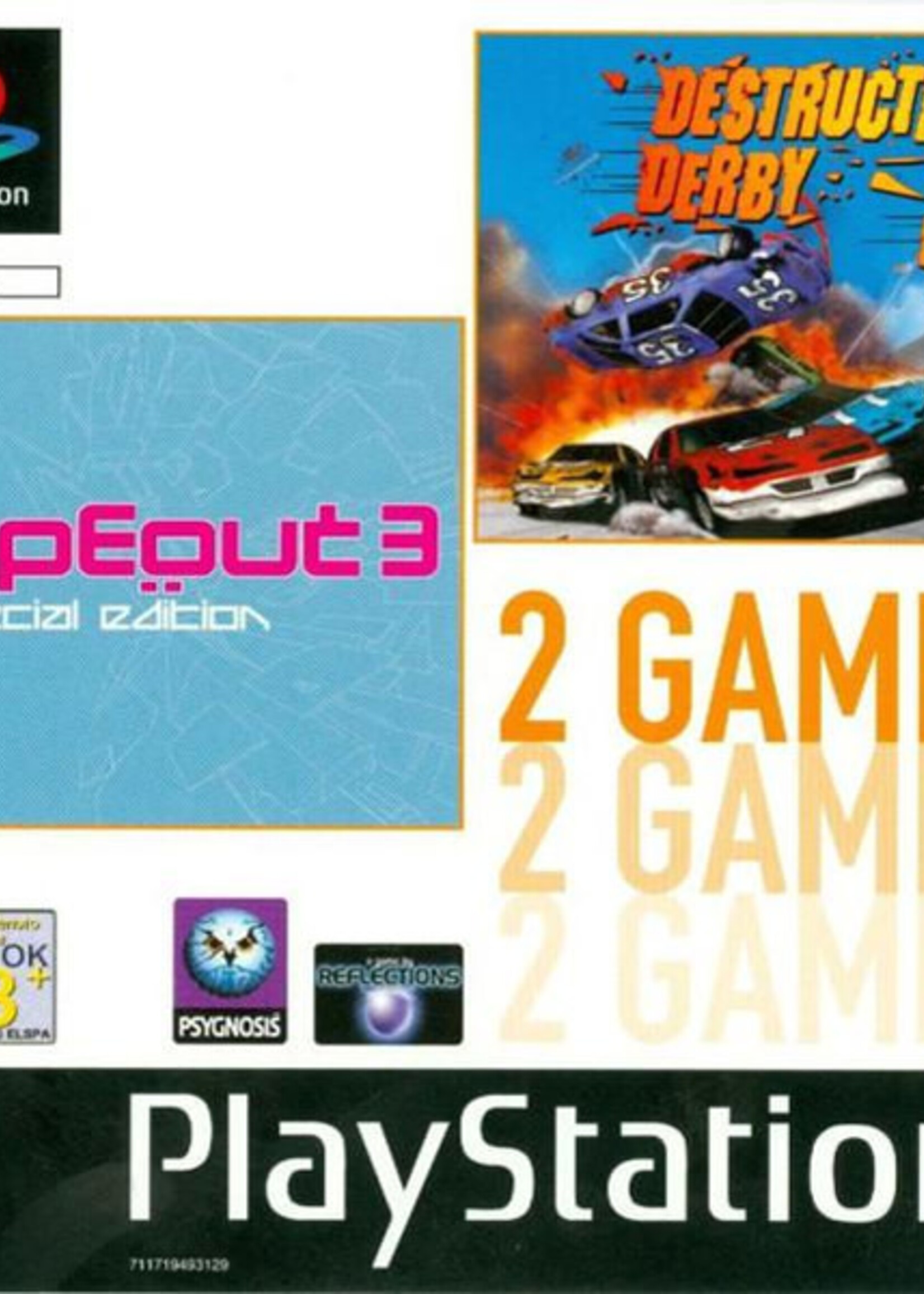 WipeOut 3 Special Edition + Destruction Derby 2 PS1