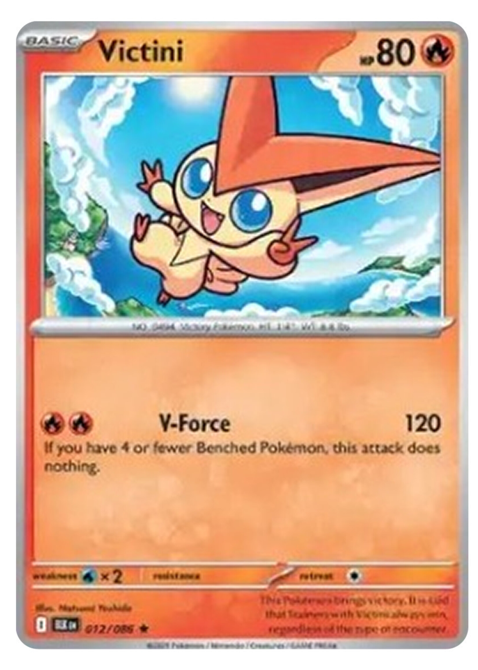Victini 12 (BLK) Poke Ball Reverse Holo: near mint