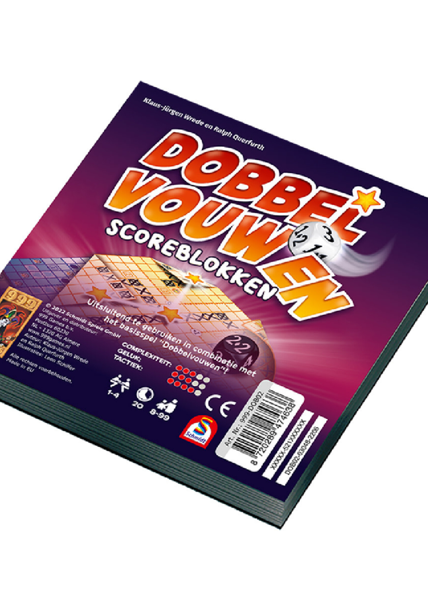 Dobbel Vouwen Scoreblokken  2 Stuks