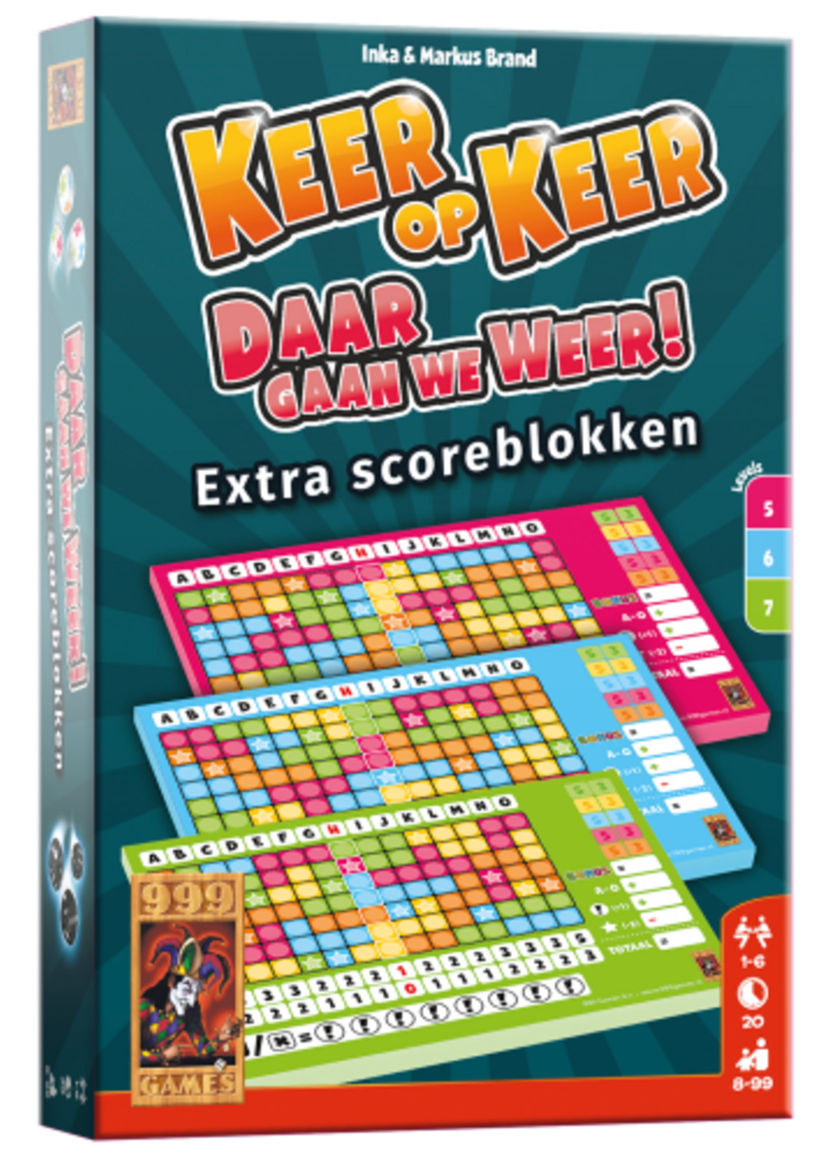 Keer Op Keer Scoreblock 3 Stuks Level 5, 6 En 7