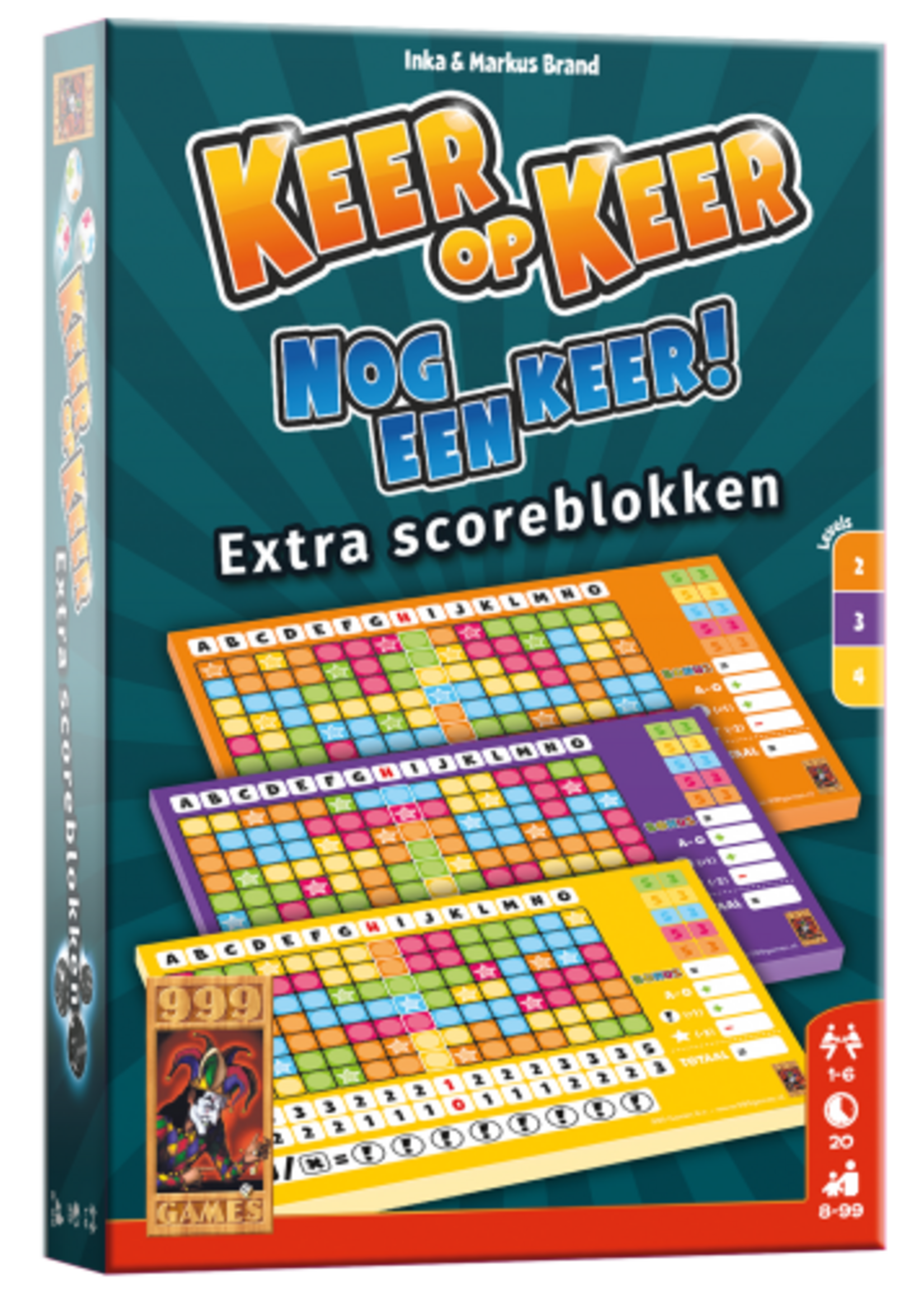 Keer Op Keer Scoreblok 3  Stuks Level 2, 3 En 4