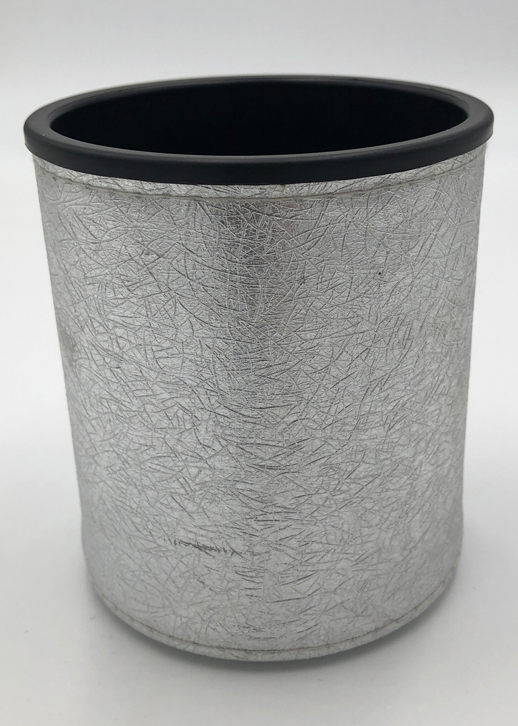 Dobbelbeker Ruwe Structuur  Zilver