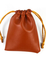 Dobbelsteenzakje Leer Bruin