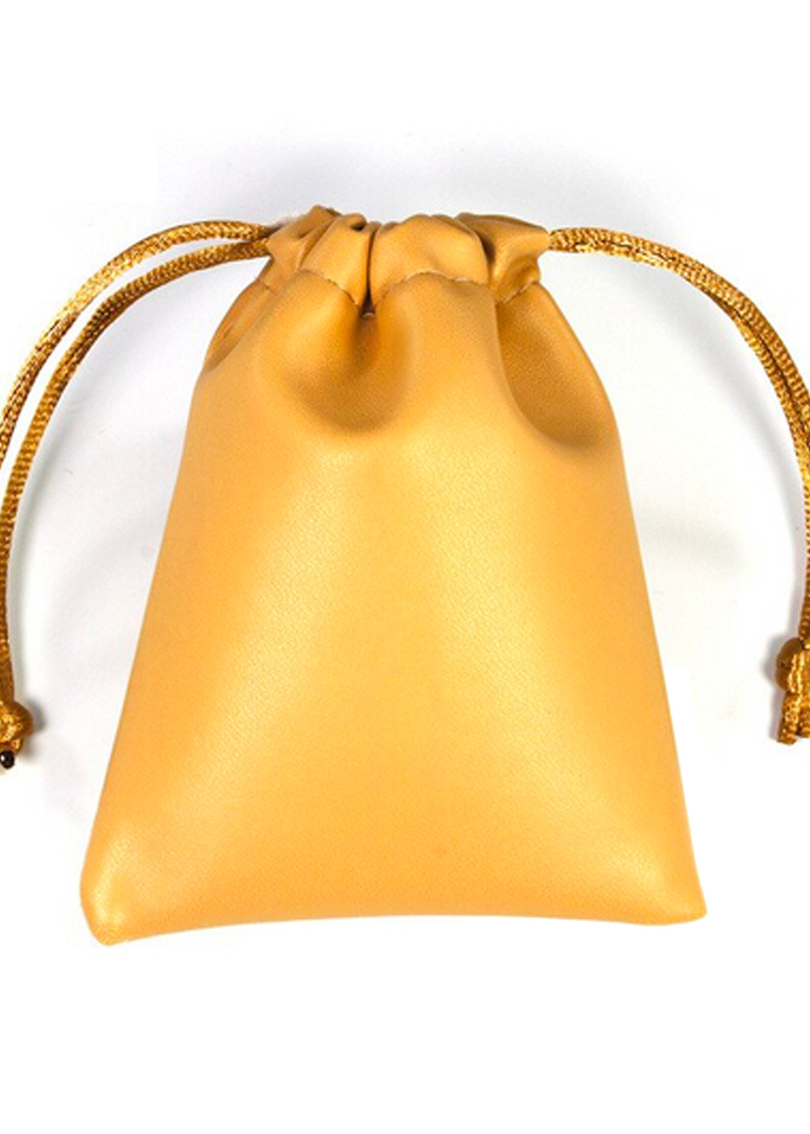 Dobbelsteenzakje Leer Beige