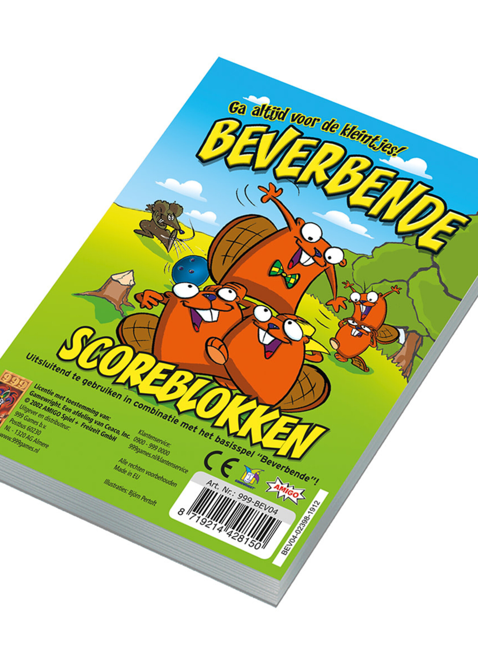 Scoreblokken Beverbende Drie  Stuks