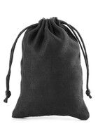 Dobbelsteenzakje Suede  Zwart