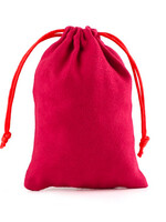 Dobbelsteenzakje Suede  Rood