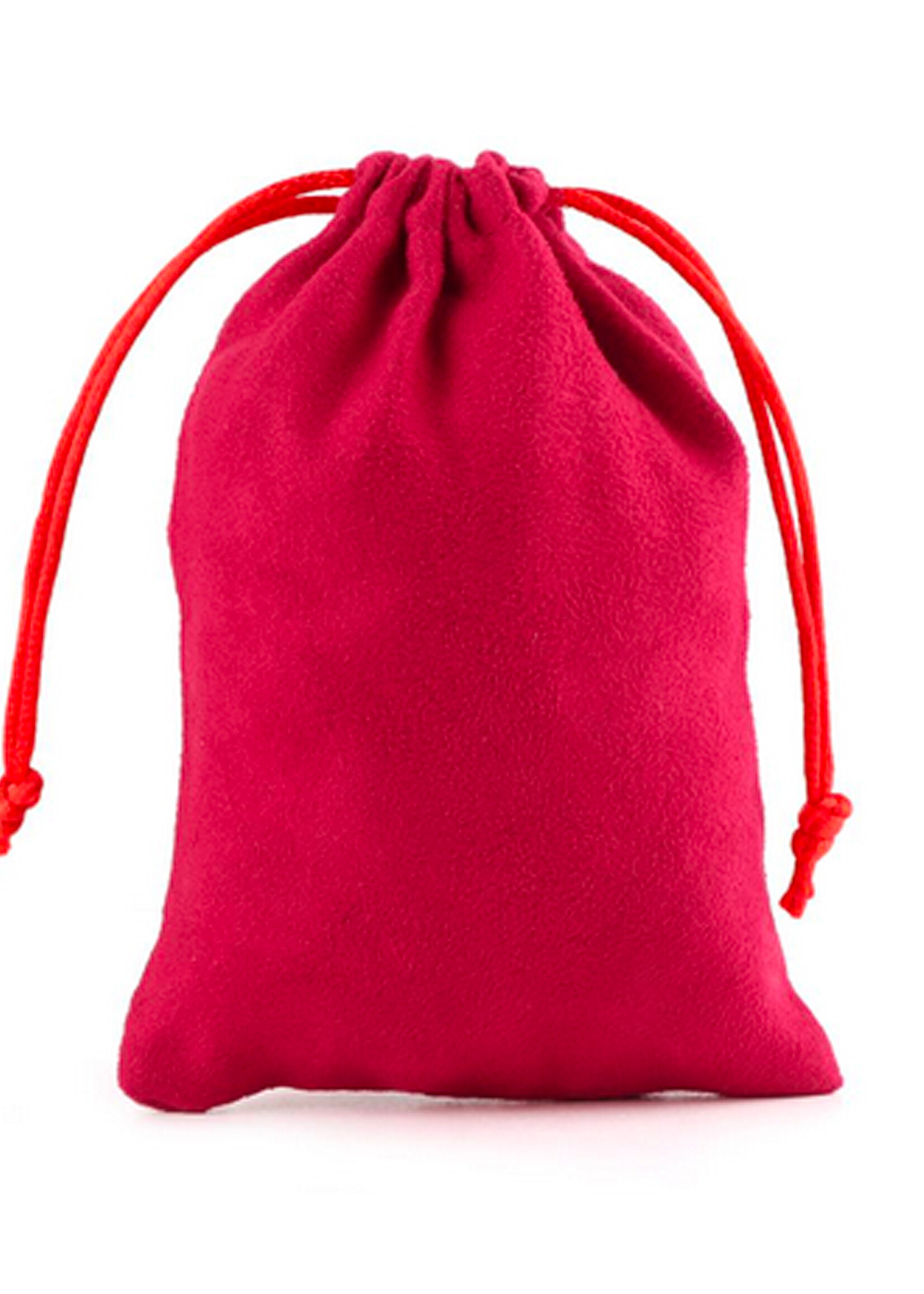 Dobbelsteenzakje Suede  Rood