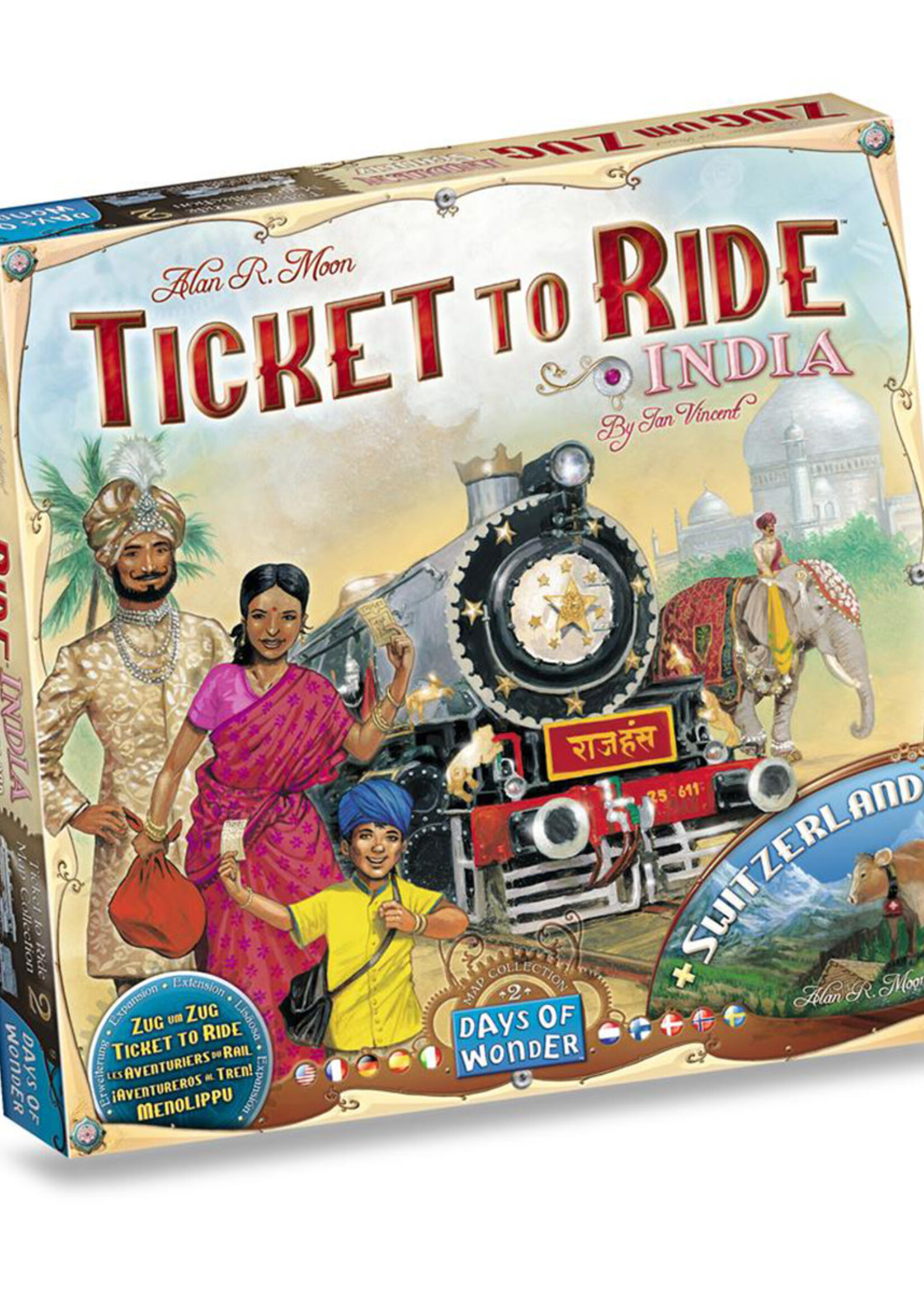 Ticket to Ride India En Zwitserland NL