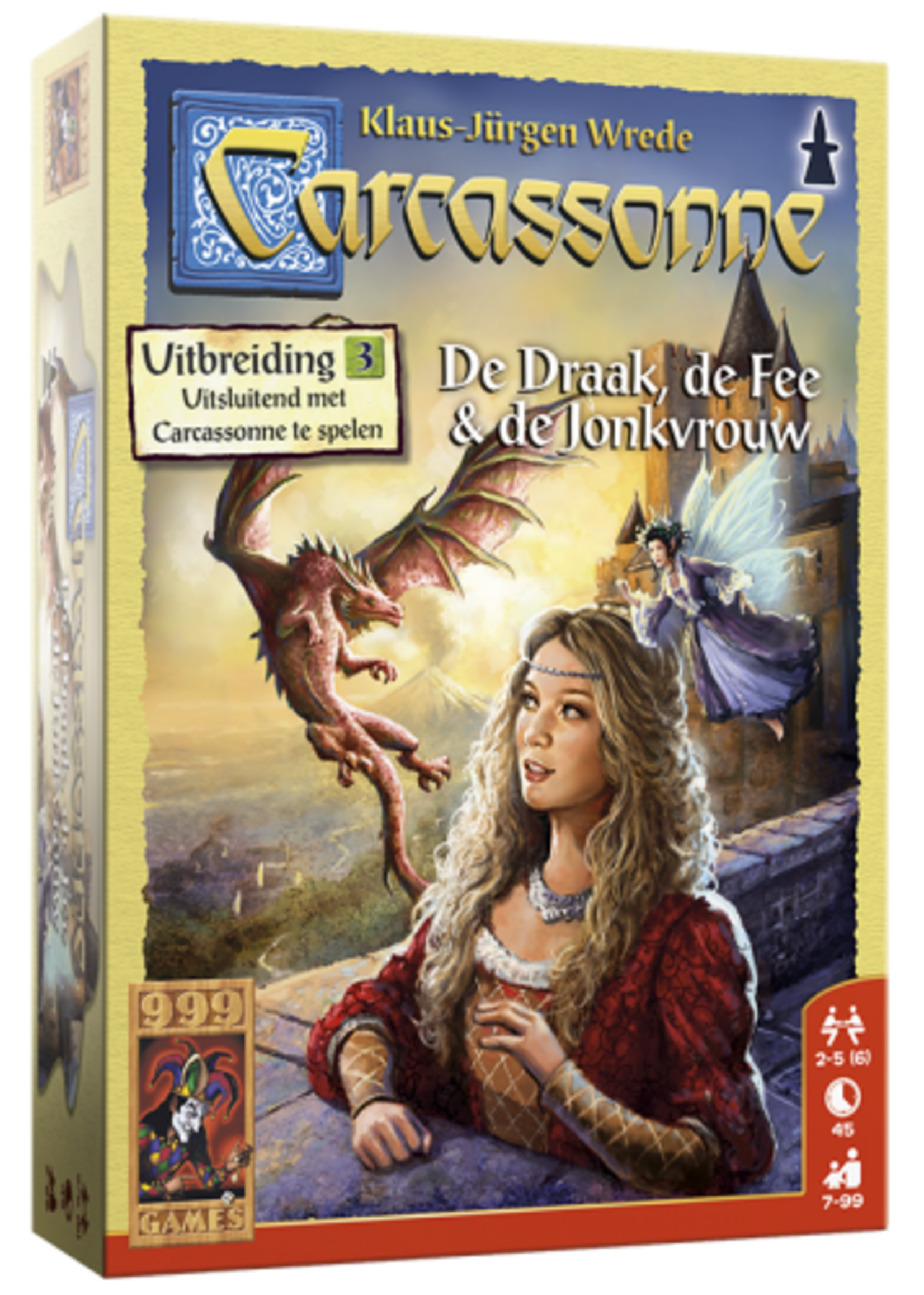 Carcassonne De Draak & De  Fee & De Jonkvrouw Uitbreiding 3