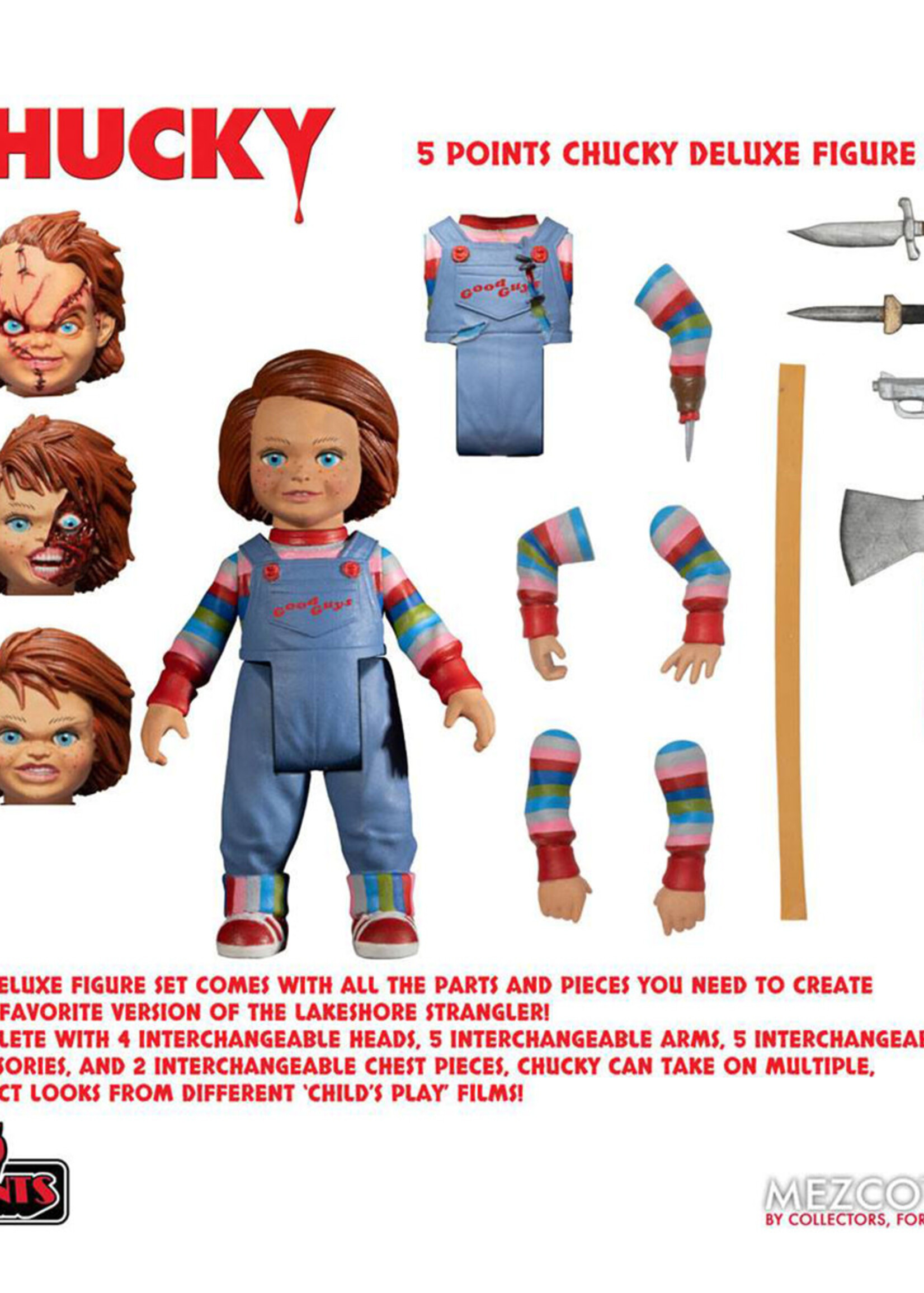 Child's Play Chucky Deluxe  Action Figure Box Set 5 Points