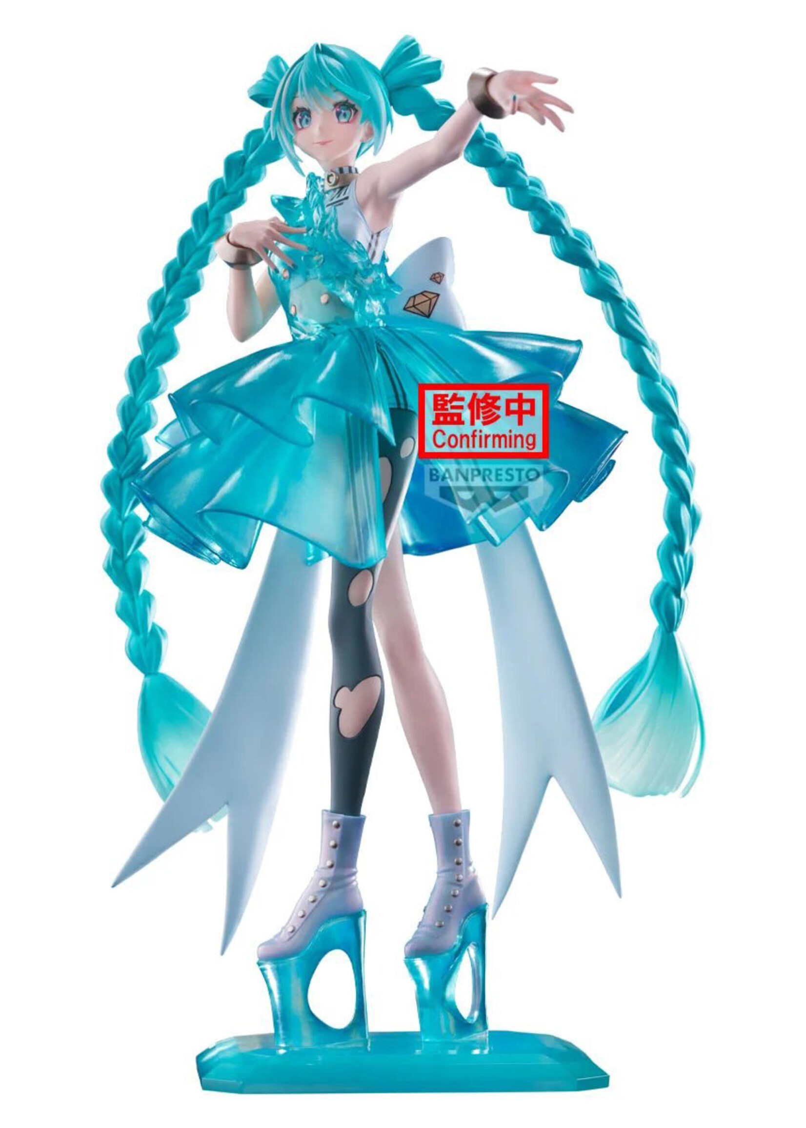 Hatsune Miku Emerald Gem Figure Clearluxe 28cm