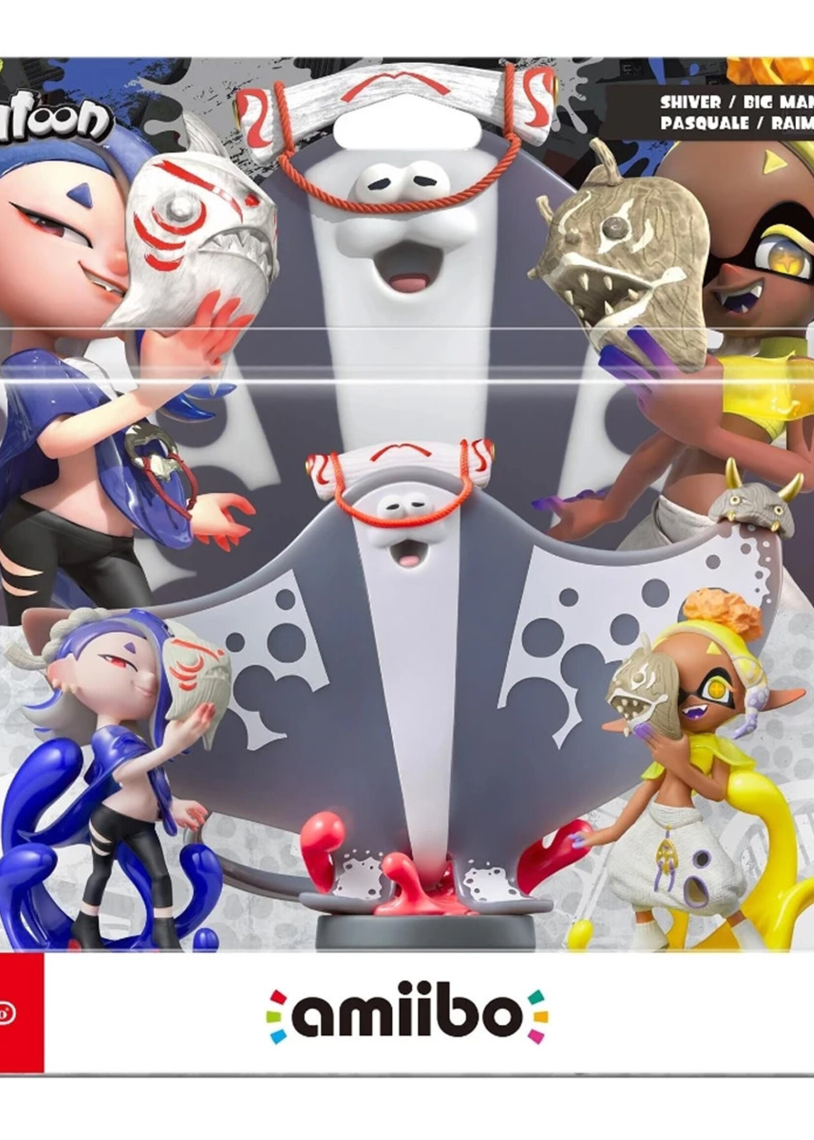 Amiibo Splatoon Shiver & Big Man & Frye 3 In 1