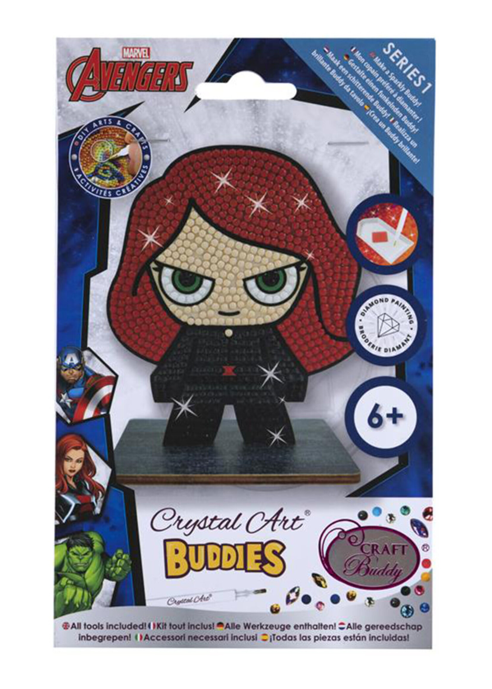 Crystal Art Figurine Marvel Black Widow