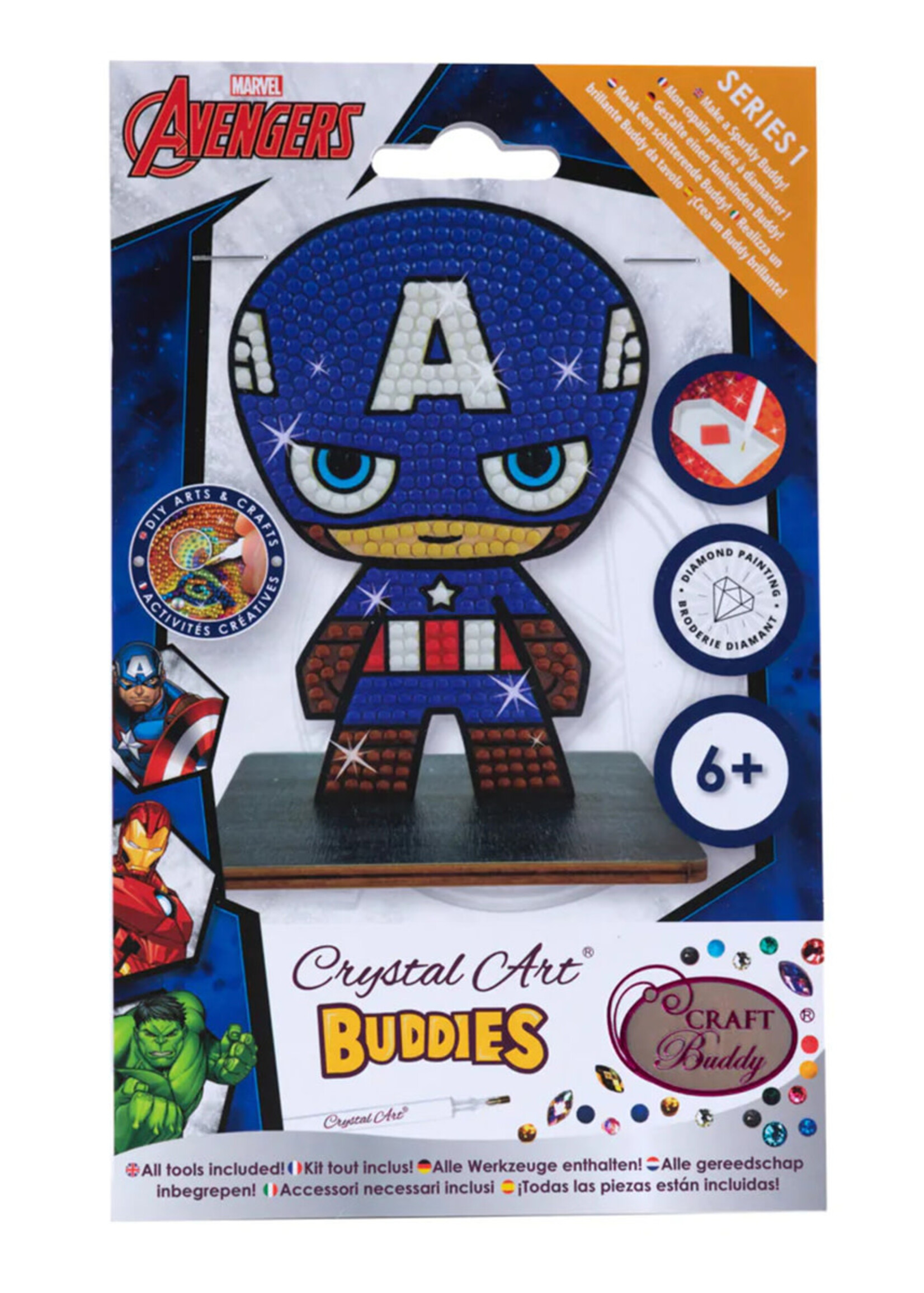 Crystal Art Figurine Marvel Captain America