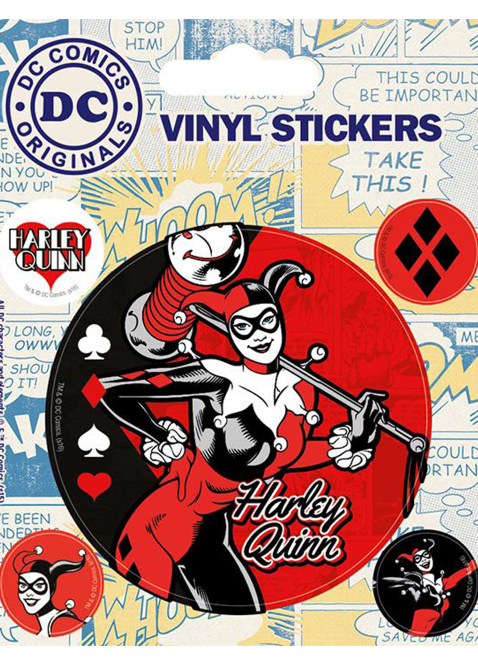 DC Comics Harley Quinn Vinyl  Stickers