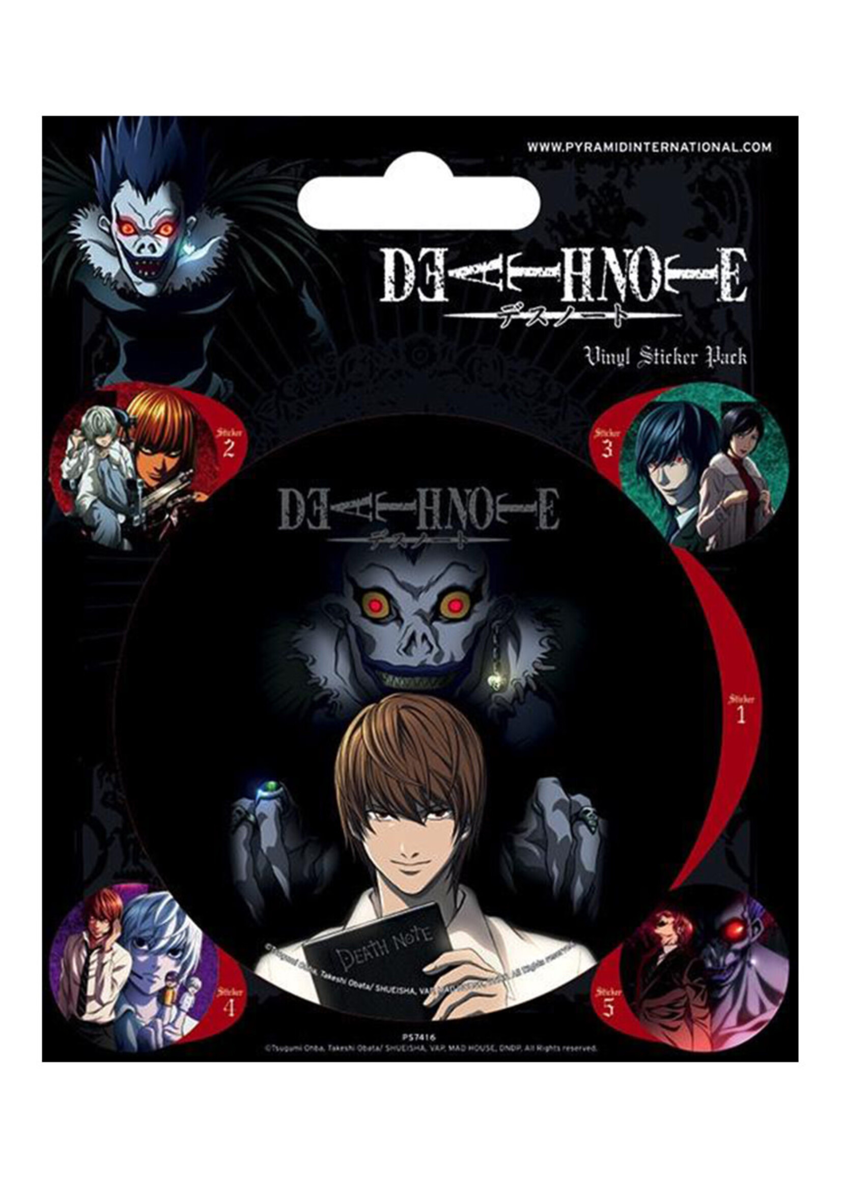 Death Note Vinyl Stickers Characters