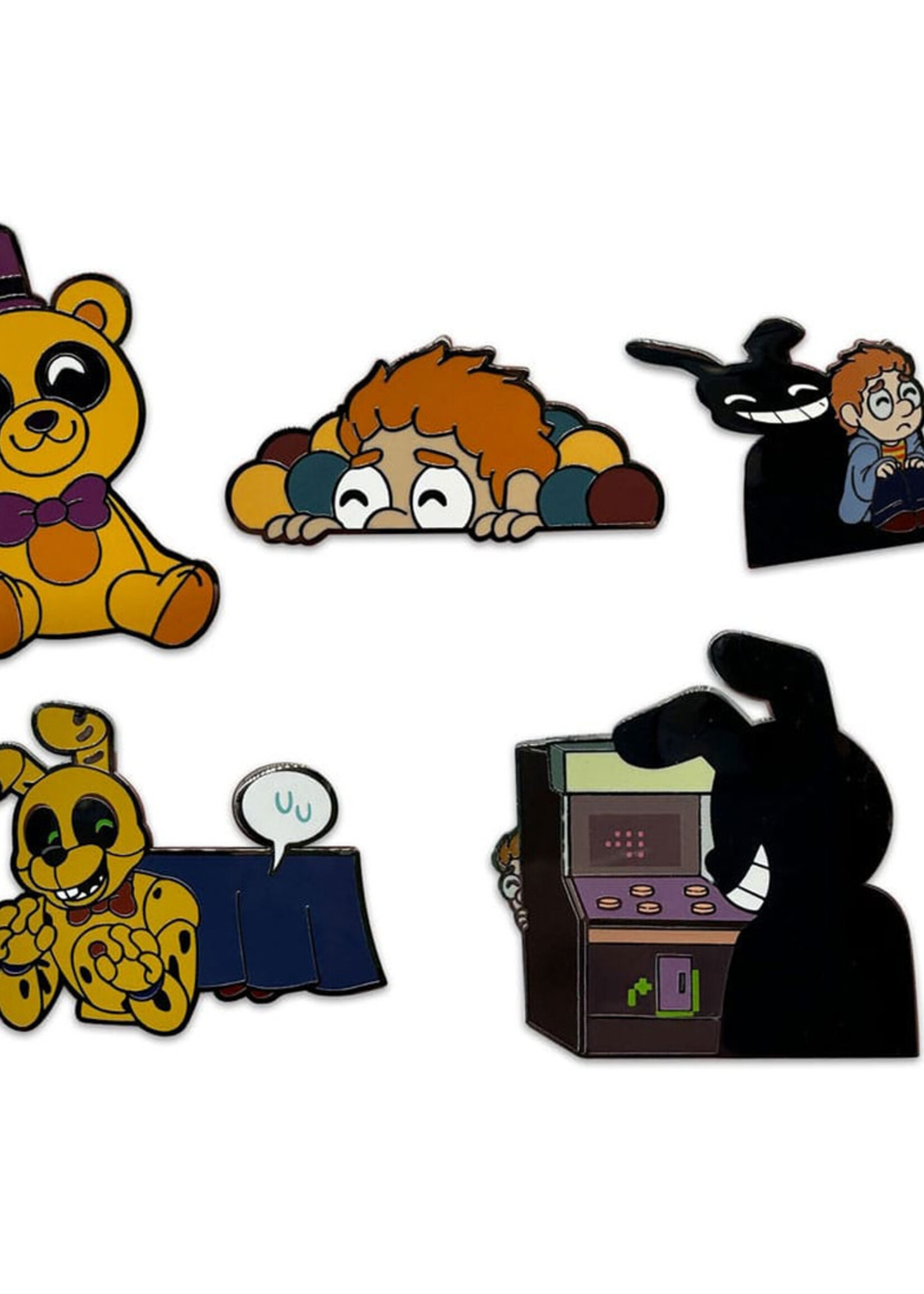 Five Nights At Freddy's Enamel  Pins Set Into The Pit 3cm