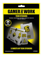 Gamer At Work Tech Sticker  Pack
