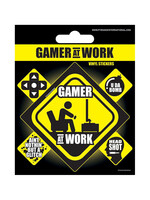 Gamer At Work Vinyl Stickers