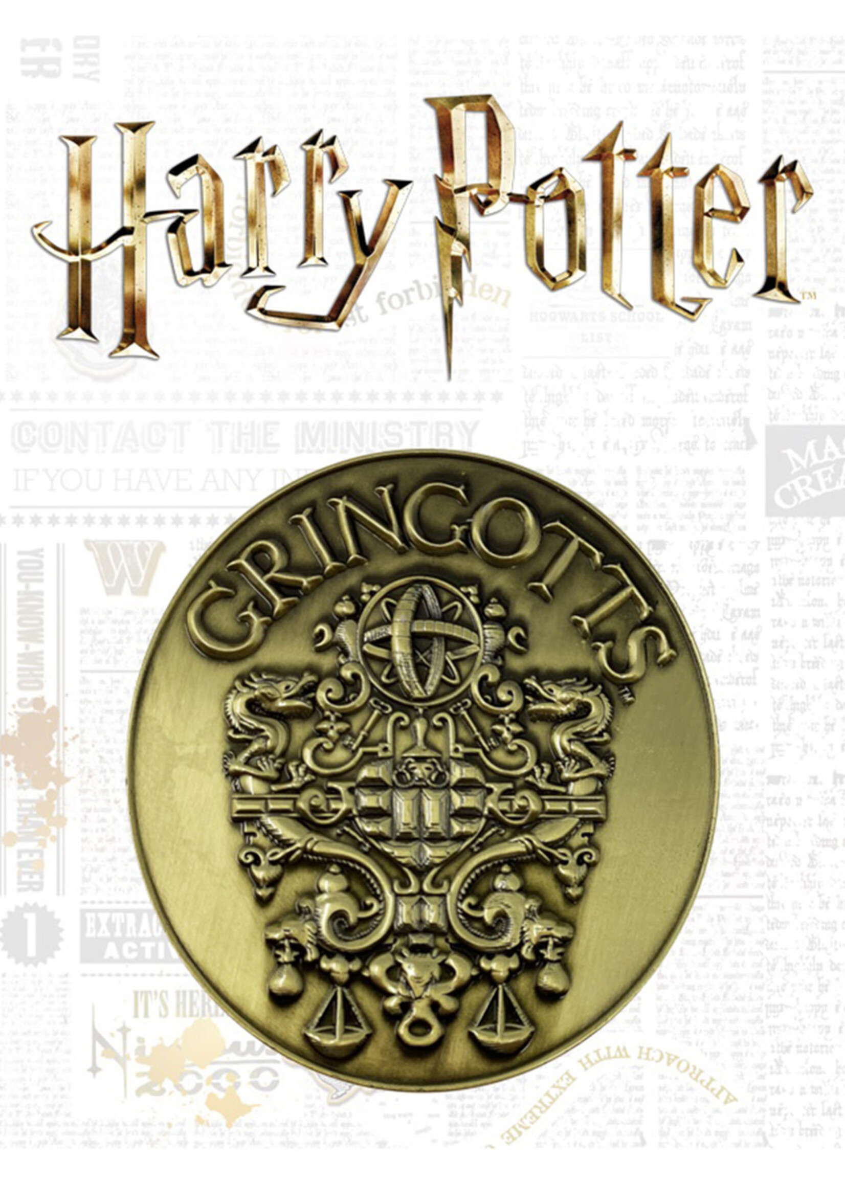 Harry Potter Gringotts' Bank  Limited Edition Medallion