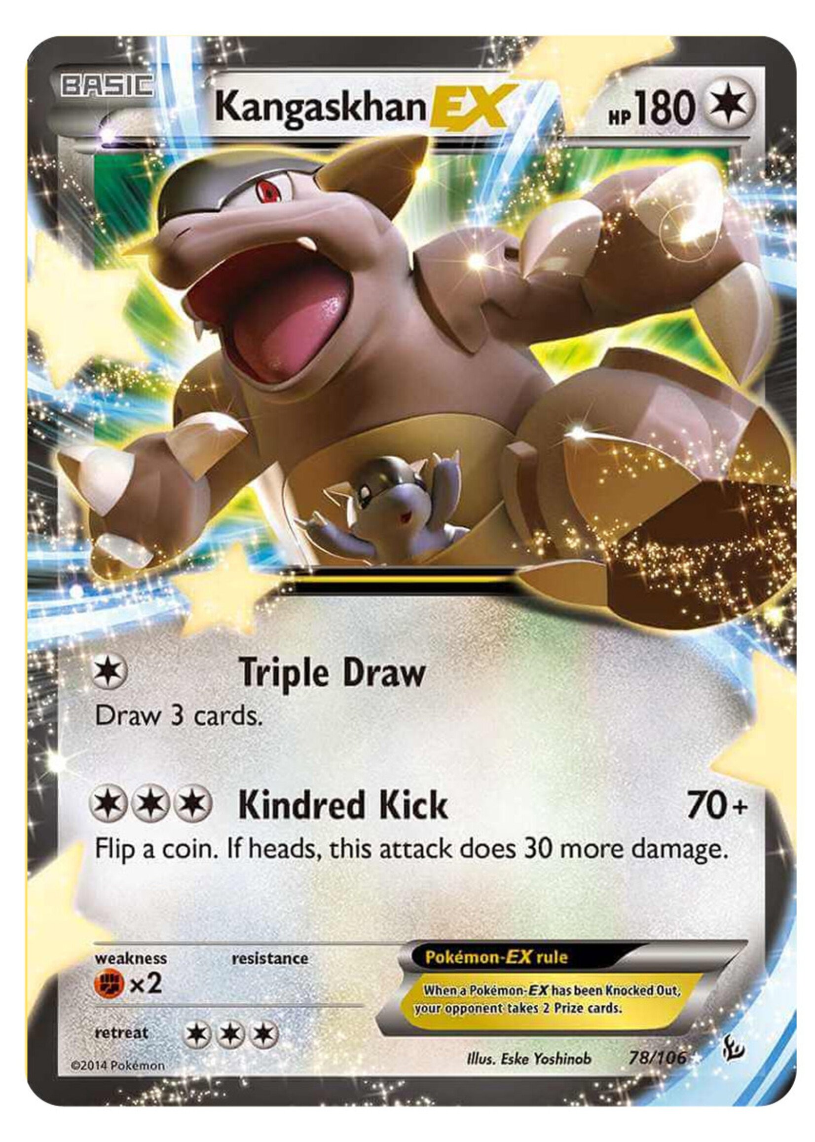 Kangaskhan EX 78 (FLF): excellent