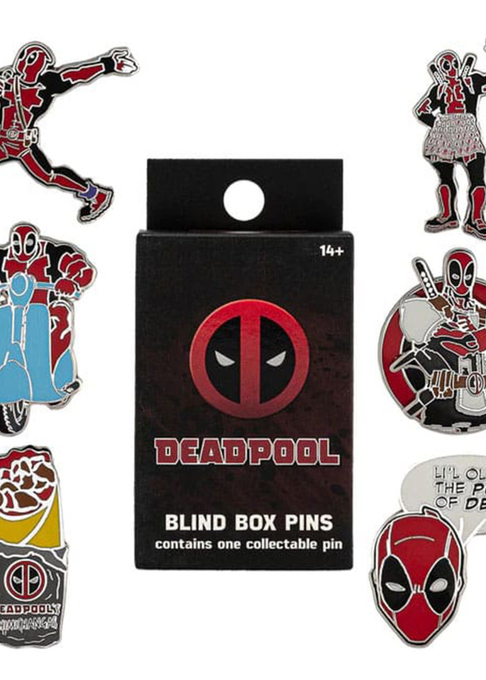 Marvel Loungefly Enamel Pins  Blind Box Deadpool