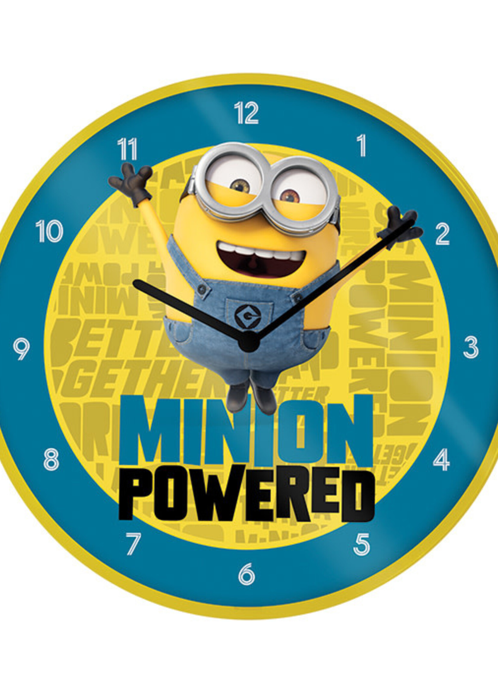 MINIONS - The Rise of Gru - Plastic Clock 25cm Diameter