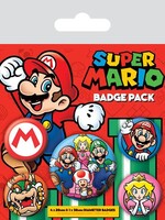 Nintendo Pack 5 Badges  Super Mario
