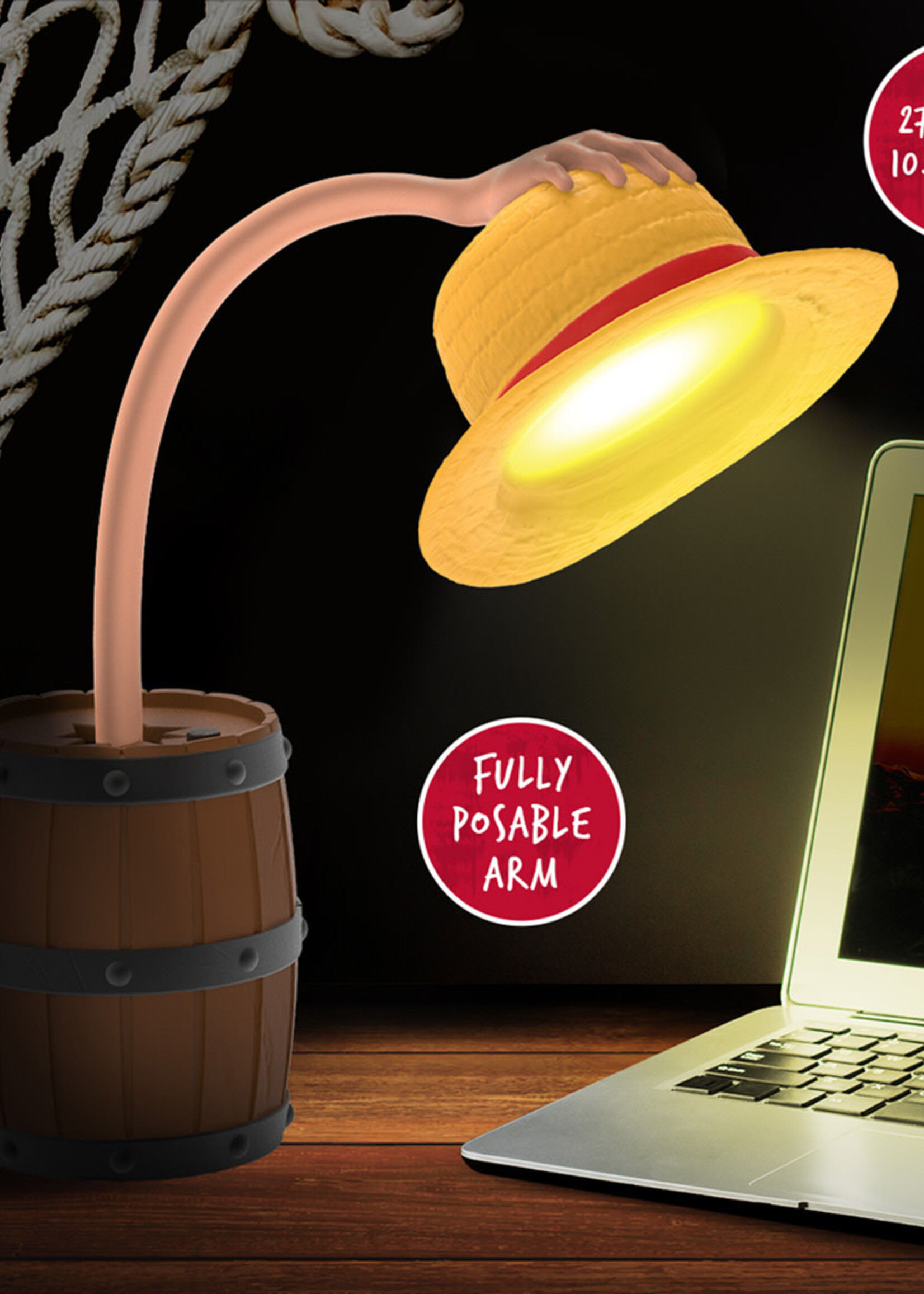 One Piece Hat Desk Lamp 27cm