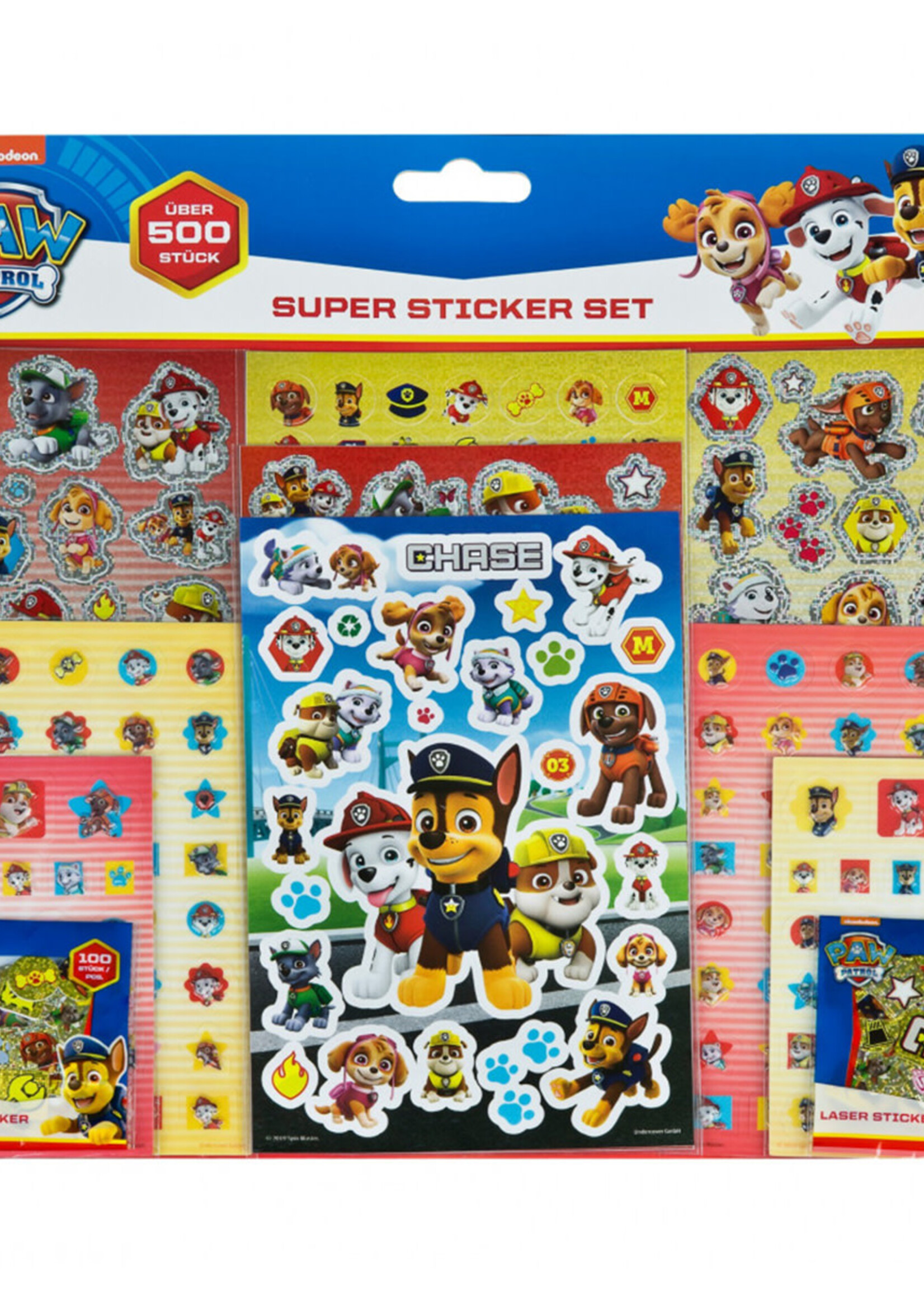 Paw Patrol Sticker Set 500 Stuks All Team
