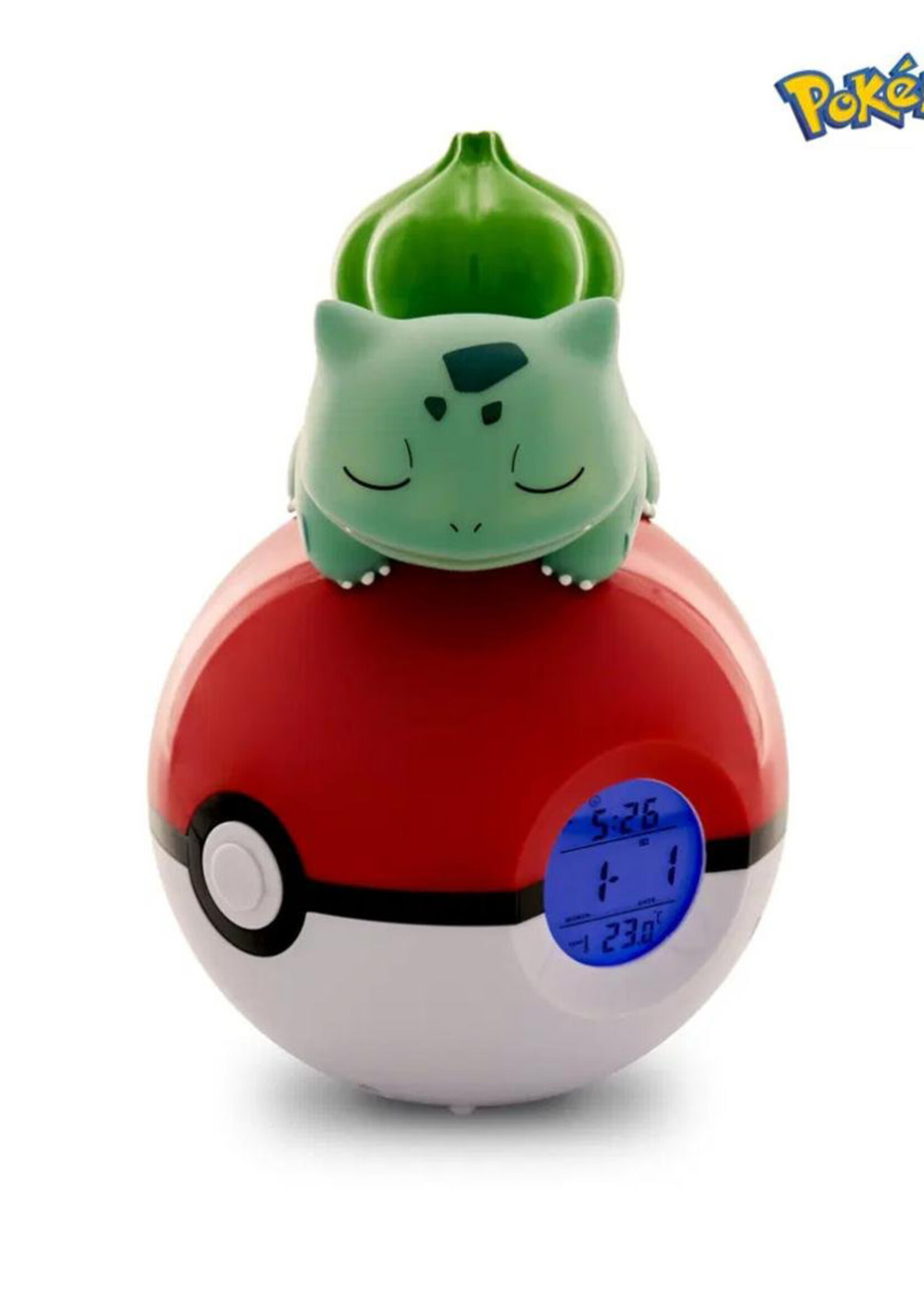 Pokemon Bulbasaur Pokeball  Alarm Clock With Led Lamp