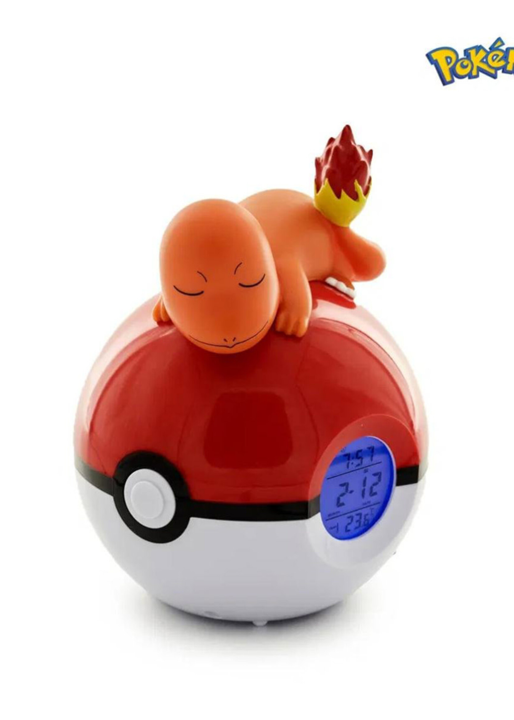 Pokemon Charmander Pokeball Alarm Clock With Led Lamp