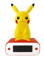 Pokemon Pikachu Pokeball Alarm  Clock With Led Lamp