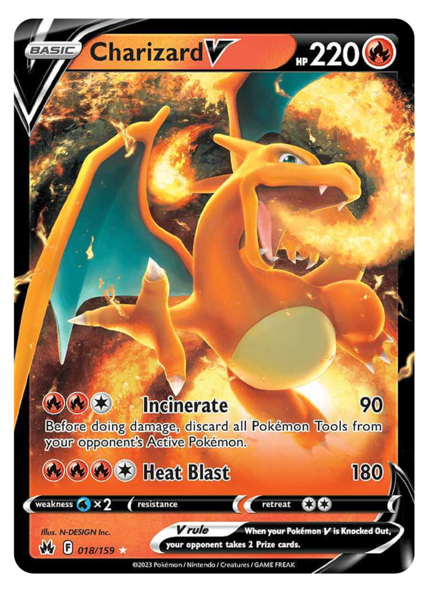 Charizard V 18 (CRZ): near mint
