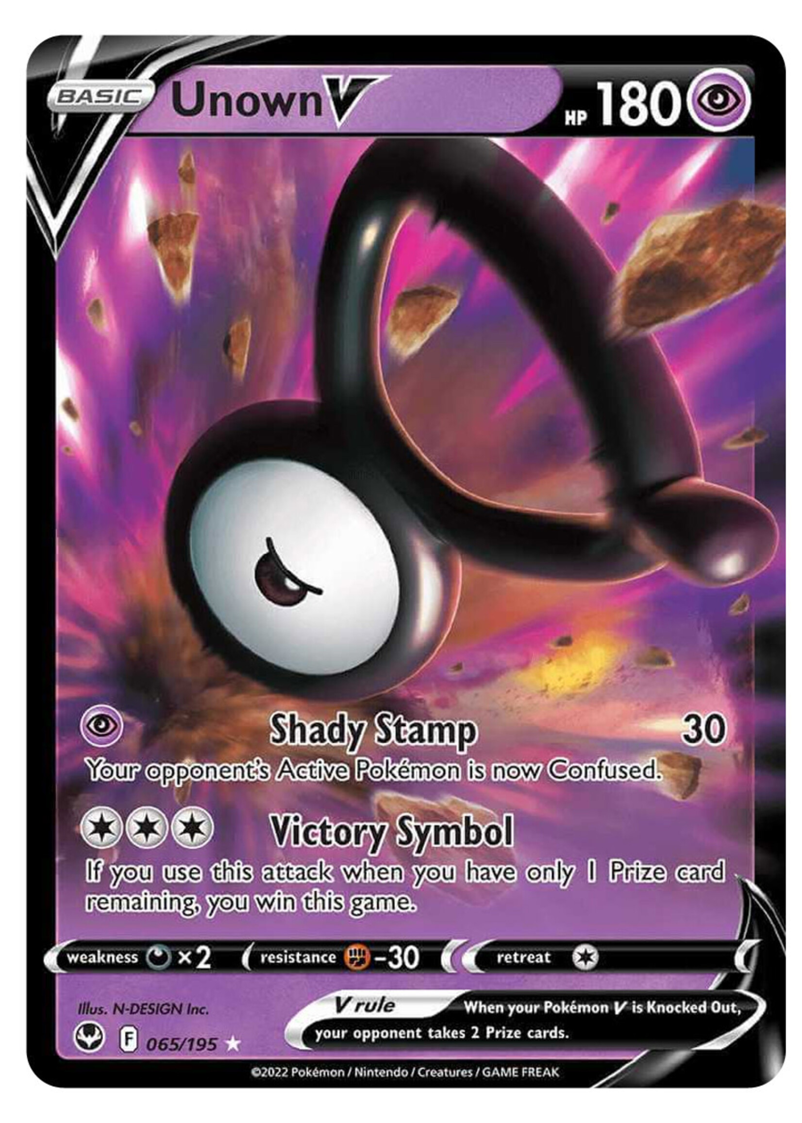 Unown V 65 (SIT): excellent
