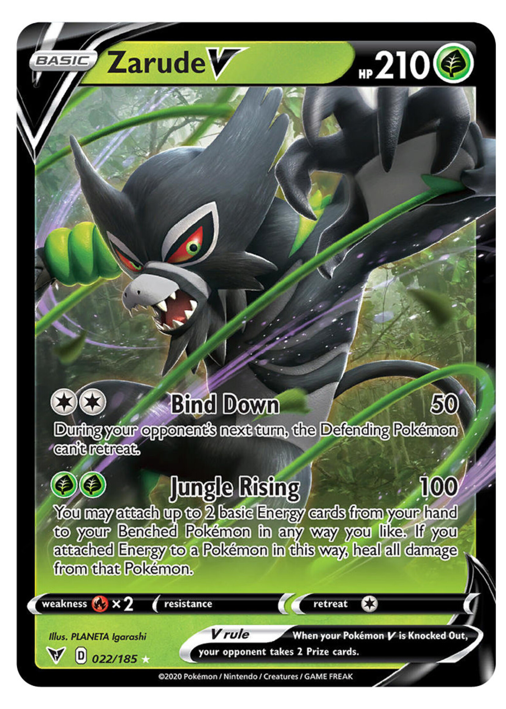 Zarude V 22 (VIV): excellent