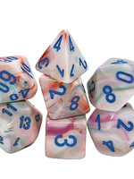 Dice Set Festive Pop Art Blue
