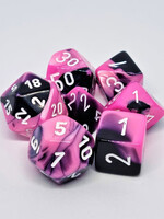 Dice Set Gemini Black Pink White
