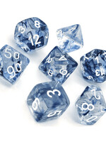 Dice Set Nebula Black White