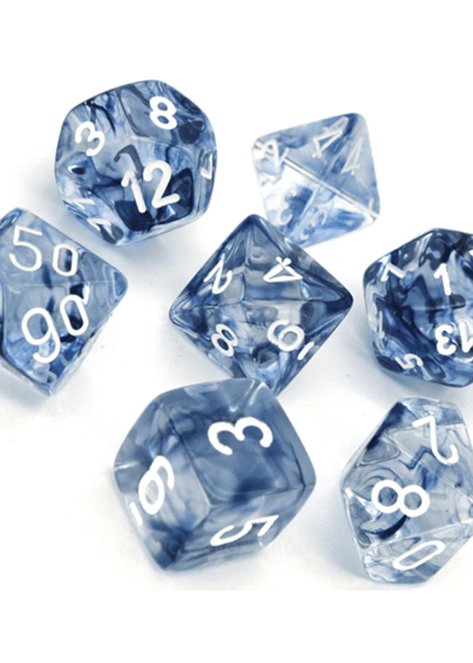 Dice Set Nebula Black White