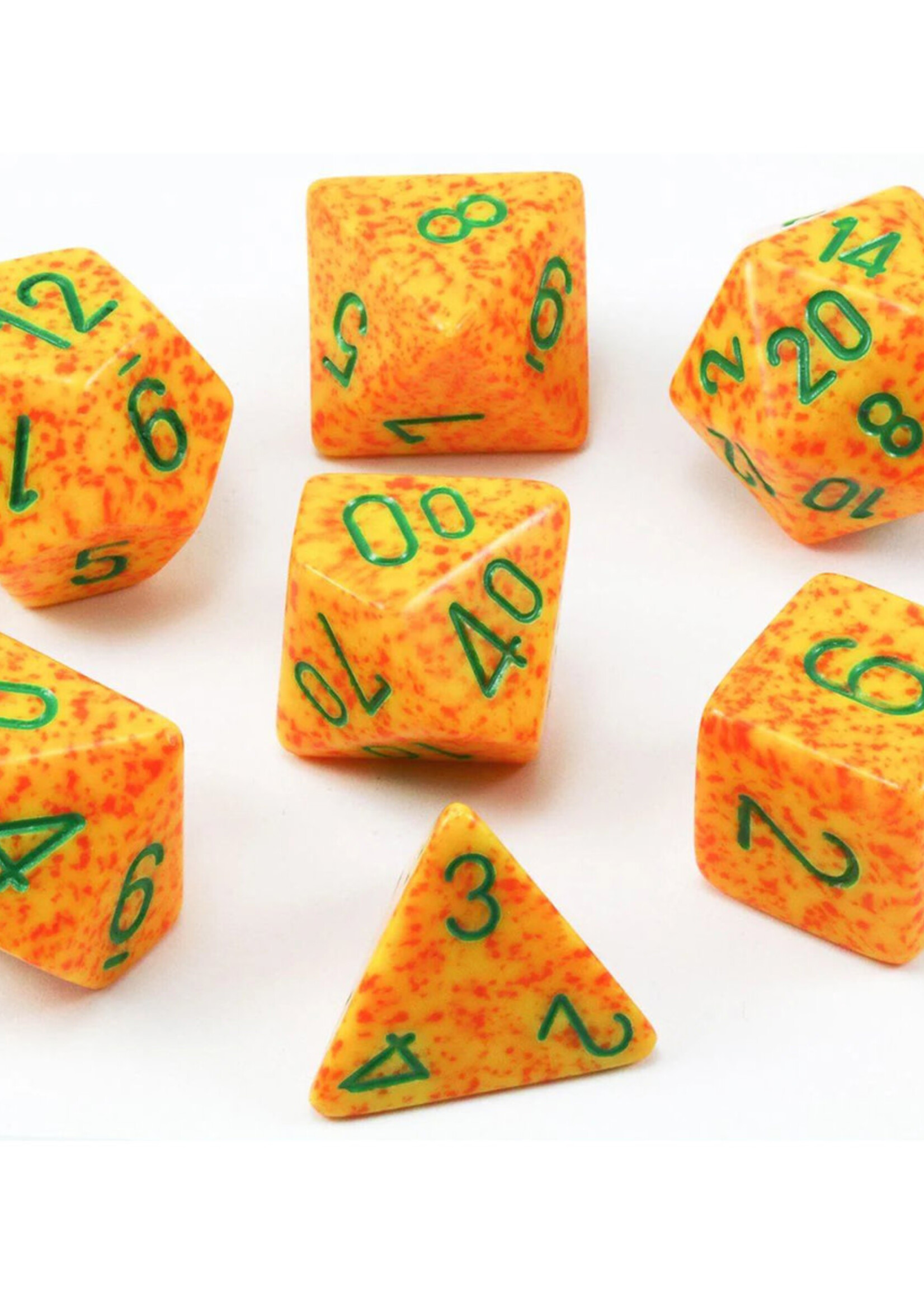 Dice Set Speckled Lotus