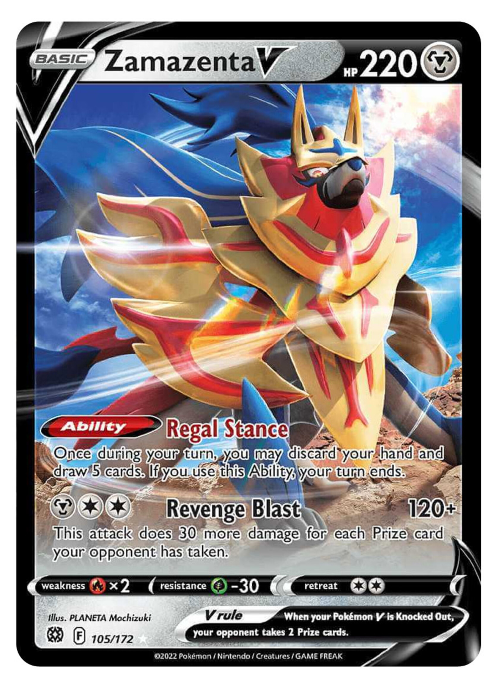 Zamazenta V 105 (BRS): near mint