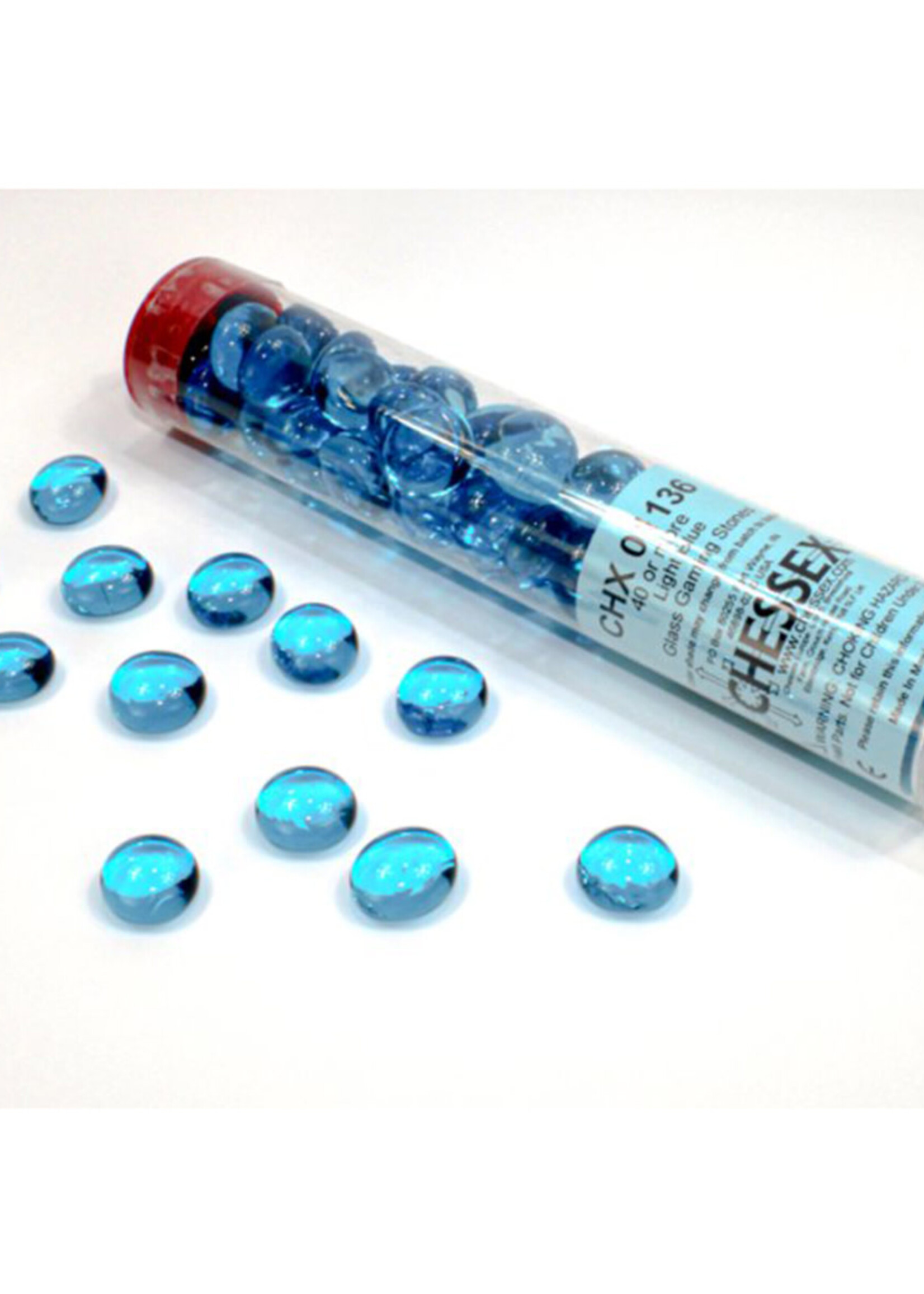 Gaming Stones Light Blue Glass  Stones