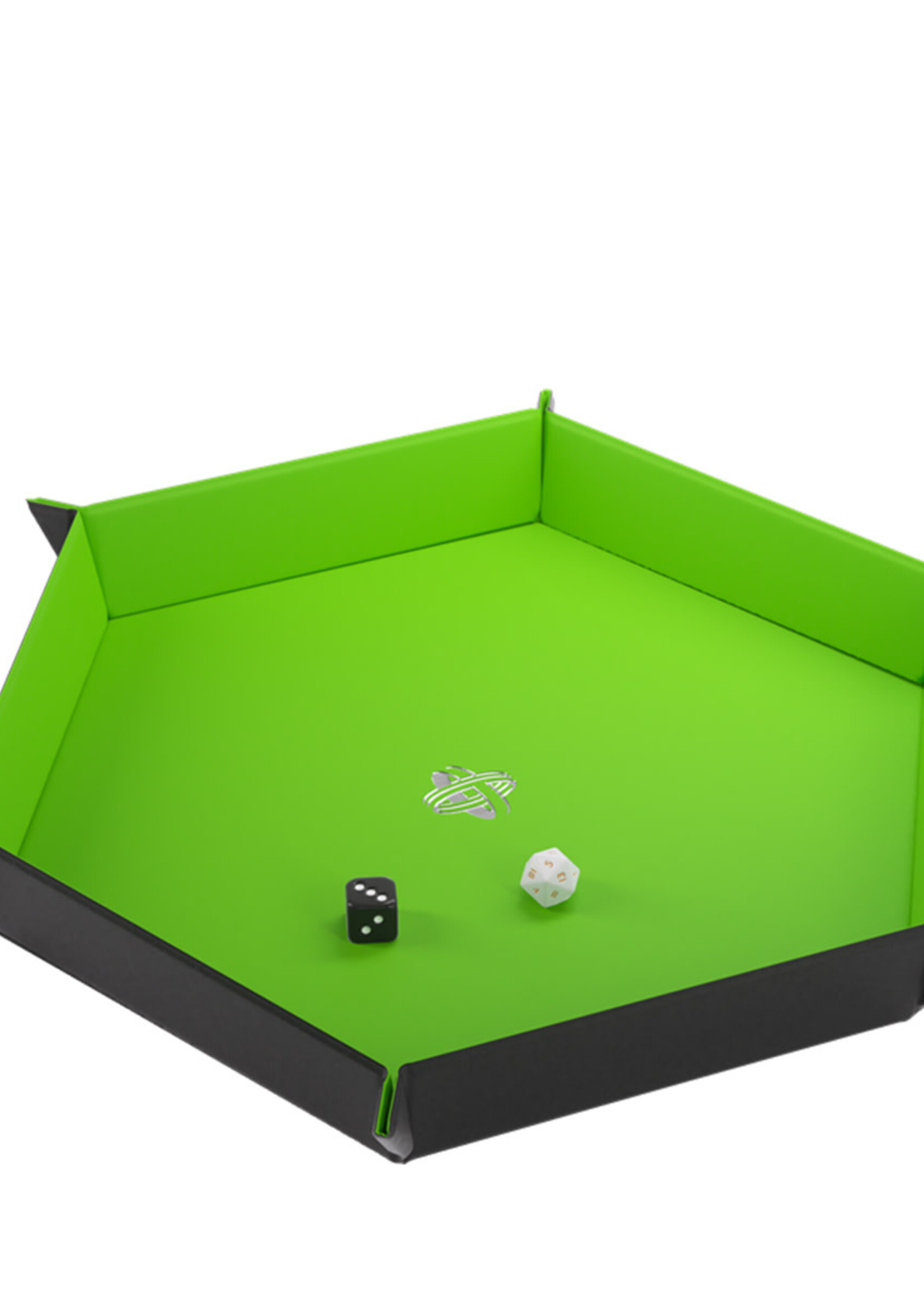 Magnetic Dice Tray Hexagonal Black Green